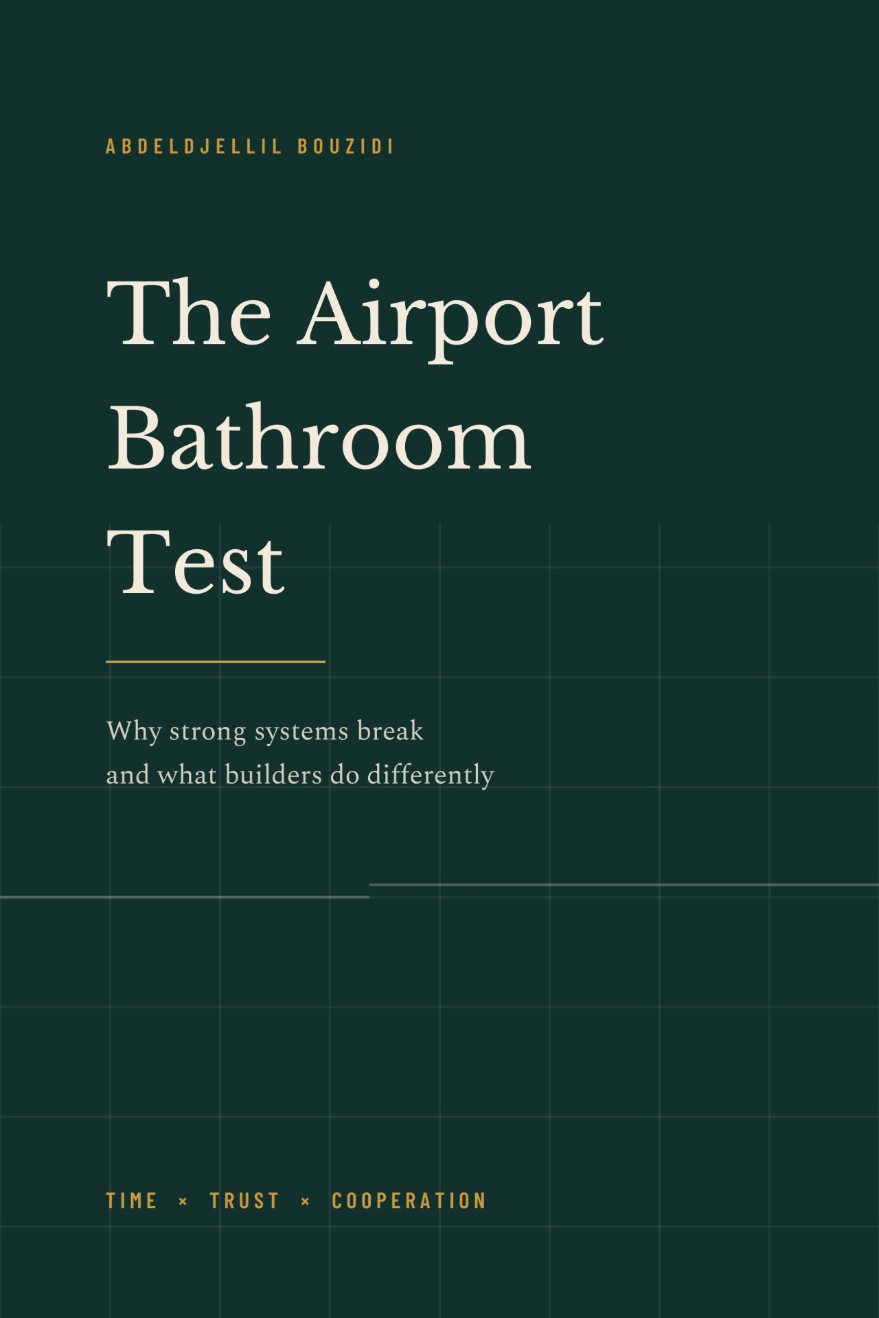The Airport Bathroom Test by Abdeldjellil Bouzidi
